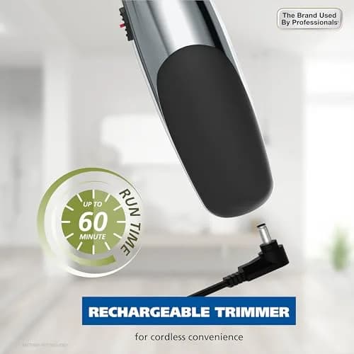 Wahl Groomsman Rechargeable Beard Trimmer Kit with Bonus Nose Trimmer | 14 Cutting Lengths, 60 Min Runtime thumbnail 6