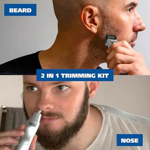 Wahl Groomsman Rechargeable Beard Trimmer Kit with Bonus Nose Trimmer | 14 Cutting Lengths, 60 Min Runtime thumbnail 2