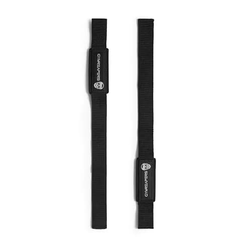 Gymreapers Lifting Wrist Straps for Weightlifting, Bodybuilding, Powerlifting, Strength Training, & Deadlifts - Padded Neoprene with 18" Cotton (Black) | 2 Pack thumbnail 4