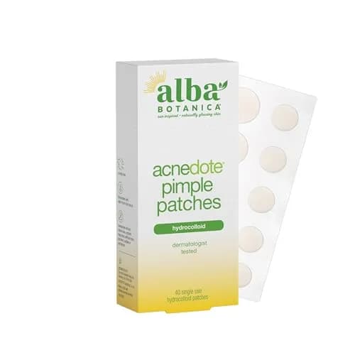 Alba Botanica Acnedote Pimple Patches 40 Count | Hydrocolloid Skincare for Acne Prone Skin thumbnail 1