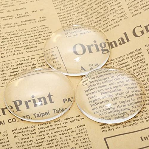 dophee 50mm Glass Cabochons Dome Tiles Flatback for Jewelry Making | Pack of 10 thumbnail 2