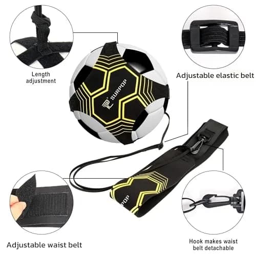 Surpop Adjustable Solo Soccer Trainer Belt for Kids and Adults | Solo Practice & Skill Development thumbnail 8