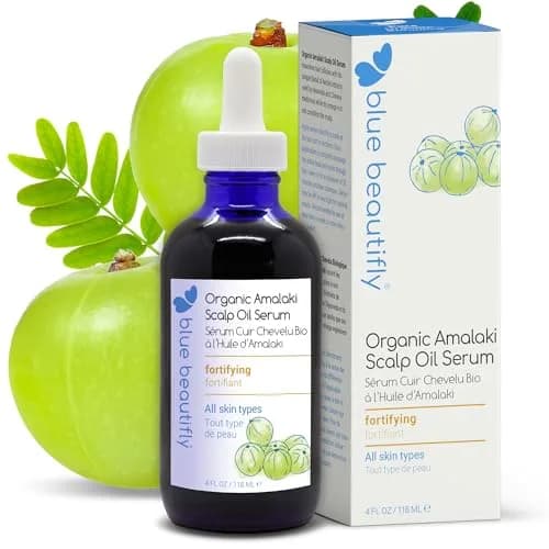 Blue Beautifly Organic Amla Oil for Scalp Serum 4 fl oz | Nourishes & Rejuvenates Hair & Skin thumbnail 1