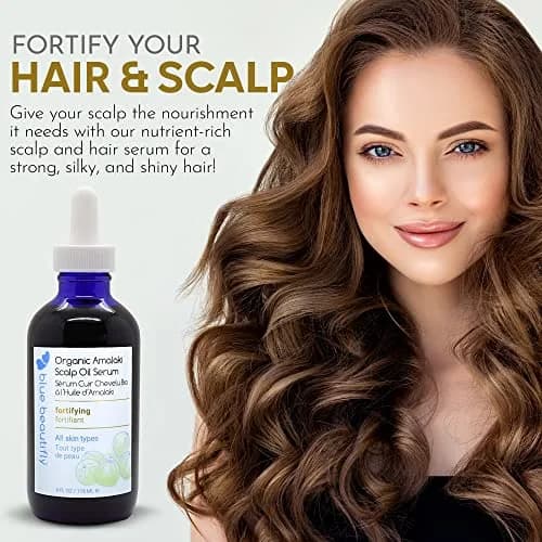 Blue Beautifly Organic Amla Oil for Scalp Serum 4 fl oz | Nourishes & Rejuvenates Hair & Skin thumbnail 4