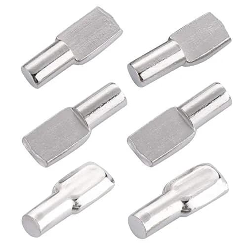 Tbestmax 5mm Spoon Shape Shelf Support Pins 120 Pack | Stainless Steel Cabinet Furniture Hardware thumbnail 4