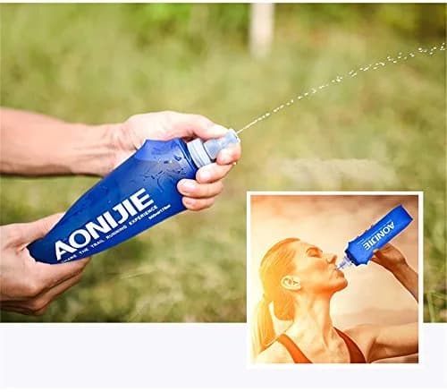 AONIJIE Foldable Soft Flask Water Bottle 250mL (8.45 Fl Oz) 2-Pack | Lightweight & Collapsible for Running & Hiking thumbnail 5