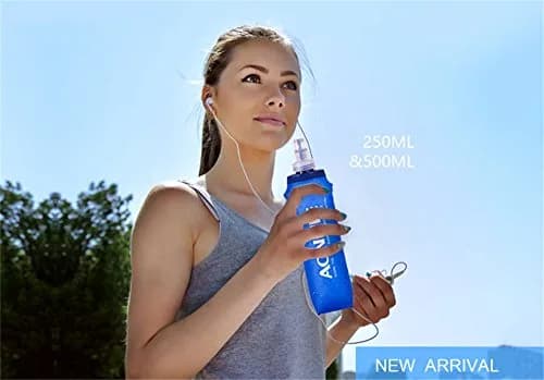 AONIJIE Foldable Soft Flask Water Bottle 250mL (8.45 Fl Oz) 2-Pack | Lightweight & Collapsible for Running & Hiking thumbnail 9