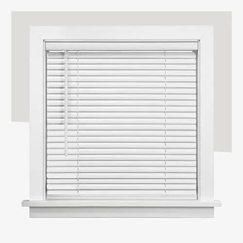 CHICOLOGY Cordless Vinyl Mini Blinds 80cm x 163cm (31"W x 64"H) | White Horizontal Window Blinds for Indoor Use thumbnail 1