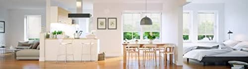CHICOLOGY Cordless Vinyl Mini Blinds for Windows 47"W x 64"H Gloss White | Moisture-Resistant & Child-Safe thumbnail 9