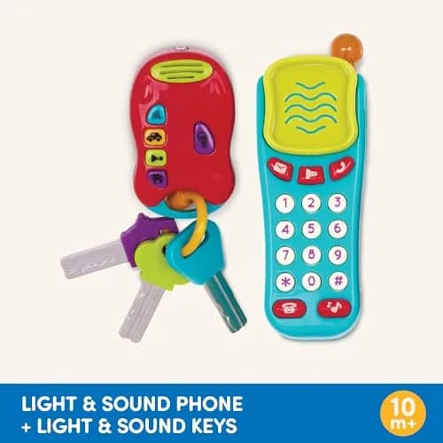 Battat Light & Sound Phone and Keys Set | 10+ Months thumbnail 6