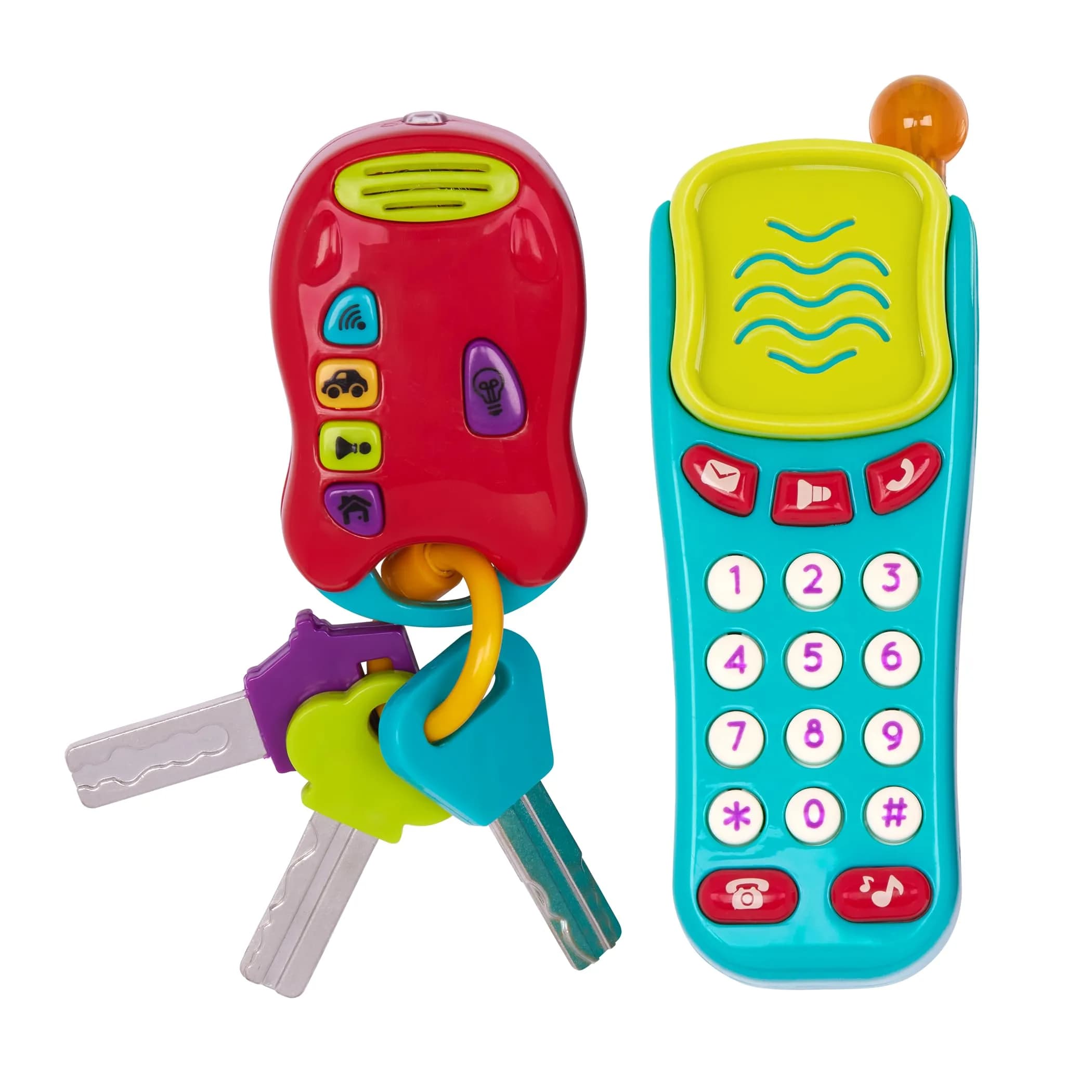 Battat Light & Sound Phone and Keys Set | 10+ Months - main product image