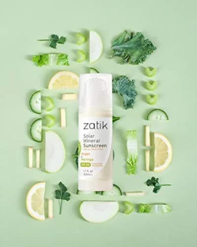 Zatik Naturals Solar Mineral Sunscreen 1.7 oz | SPF 30, Non-Nano Zinc, Organic Extracts, Vegan, Water Resistant thumbnail 7