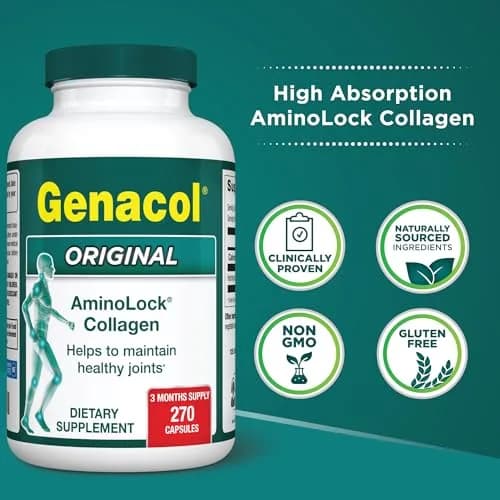 Genacol Original Hydrolyzed Collagen Joint Supplement 270 Count (90-Day Supply) | Clinically Studied for Joint Health thumbnail 2