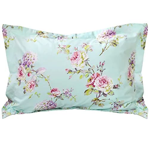 FADFAY Cotton Duvet Cover Set Full Size Blue Floral Bedding Set | Super Soft Purple Hydrangea Flower Print thumbnail 7