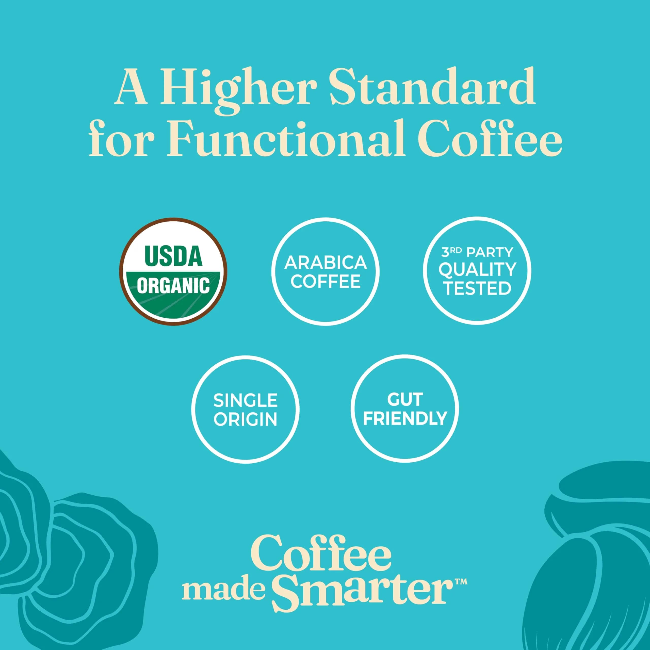 Four Sigmatic Calm Organic Instant Coffee 10 Packets | USDA Organic Medium Roast Arabica with Reishi & Chaga Mushrooms - view 3