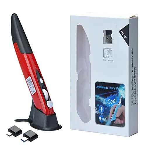 lychee Wireless Optical Pocket Pen Mouse Red | 800/1200/1600 DPI Adjustable Handwriting Mini Mice thumbnail 7