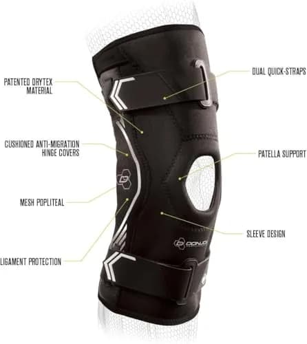 DonJoy Performance Bionic Drytex Hinged Knee Sleeve Small | FDA Approved Orthopedic Brace for Ligament Protection thumbnail 4