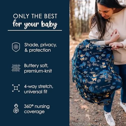 Milk Snob Original Disney 5-in-1 Cover Winnie the Pooh 61cm (24in) | Breathable Multi-Use Baby Cover thumbnail 4