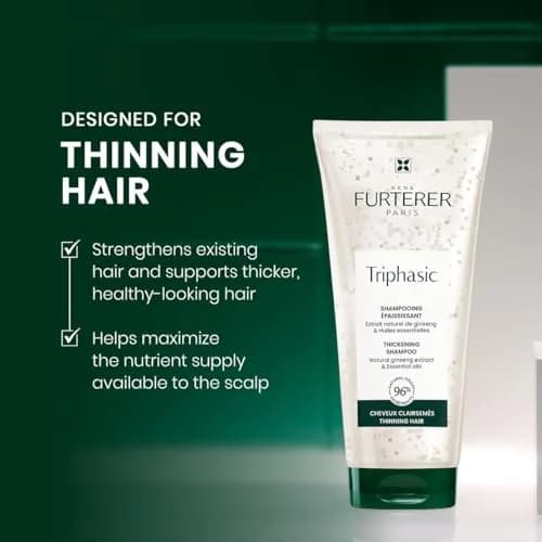 René Furterer TRIPHASIC Strengthening Shampoo for Thinning Hair, 50ml (1.6 oz) | Energizes Scalp & Promotes Thicker Hair thumbnail 2