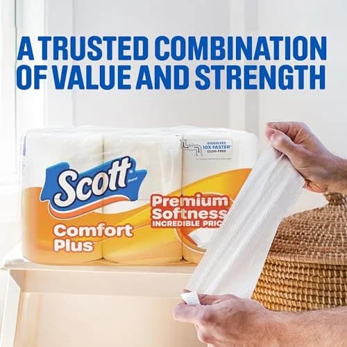 Scott ComfortPlus Toilet Paper 12 Triple Rolls | 2772 Sheets Total thumbnail 2