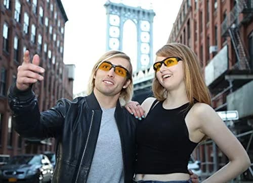 NOVATICA Night Driving Glasses For Men & Women - Anti Glare - Night Vision - Semi Polarized Yellow TAC Lens - UV Protection thumbnail 9