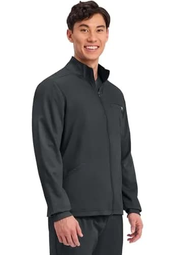Cherokee WW Revolution Scrub Jacket Men Zip Front Nurse Jacket 5 Pockets | Breathable, Durable, Professional Fit thumbnail 4