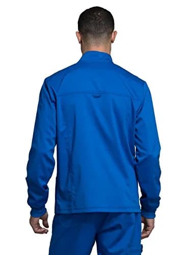 Cherokee WW Revolution Scrub Jacket Men Zip Front 5 Pockets | Breathable, Durable, Professional Fit thumbnail 2