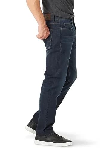 Lee Men's Extreme Motion Athletic Taper Jean Blue Strike 36W x 30L | Flexible Athletic Fit for Active Men thumbnail 2