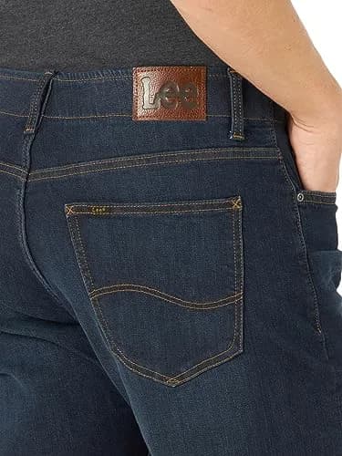 Lee Men's Extreme Motion Athletic Taper Jean Blue Strike 36W x 30L | Flexible Athletic Fit for Active Men thumbnail 3