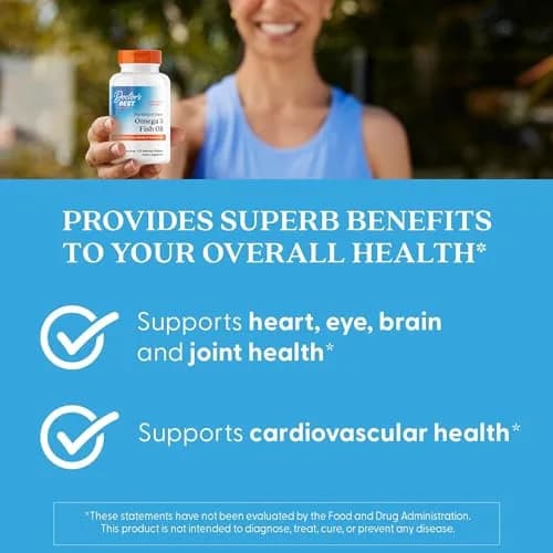 Doctor's Best Omega 3 Fish Oil Supplement 2000 mg | EPA 800mg, DHA 400mg, Heart Health Support thumbnail 5