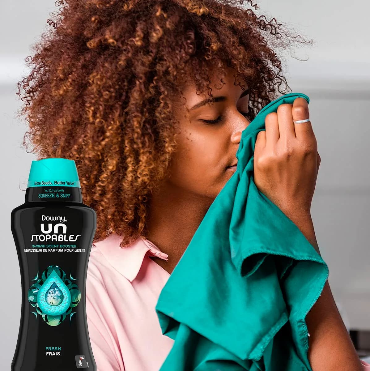 Downy Unstopables Laundry Scent Booster Beads Fresh Scent 570g (20.1 Oz) | Long-lasting Freshness for Indian Households - view 5