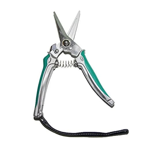 DEEALL 8-Inch Carbon Steel Hoof Trimmers with Serrated Blades | For Goats, Horses & Garden thumbnail 1