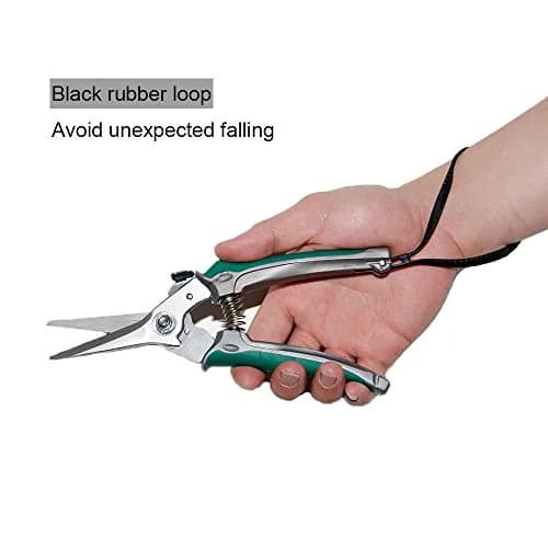 DEEALL 8-Inch Carbon Steel Hoof Trimmers with Serrated Blades | For Goats, Horses & Garden thumbnail 3