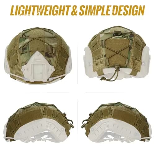 ONETIGRIS Helmet Cover, Tactical Fast Cover Cloth for PJ Helmet, Size M/L | Water-Resistant & Dust-Proof thumbnail 5