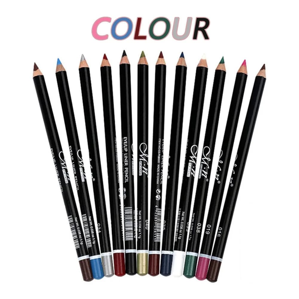 DC-BEAUTIFUL 12 Colors Eyeliner Pencil Set | Waterproof & Smudge-Proof Makeup - view 7