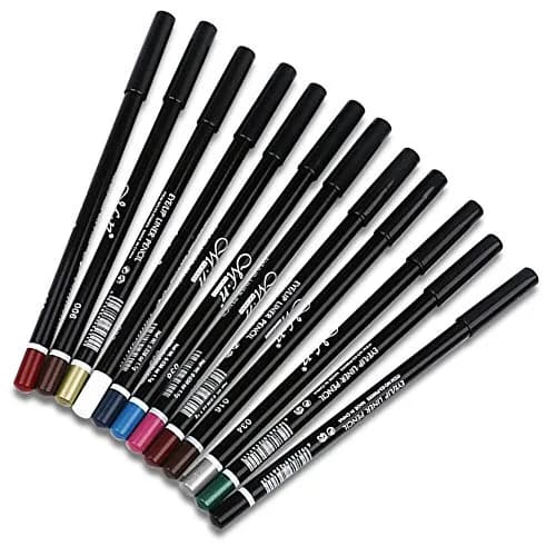 DC-BEAUTIFUL 12 Colors Eyeliner Pencil Set | Waterproof & Smudge-Proof Makeup thumbnail 8