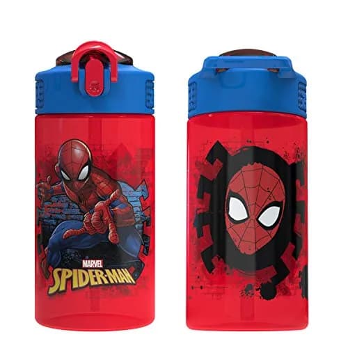 Zak Designs Marvel Spider-Man Kids Water Bottle 492ml (16 oz) | Leak-Proof & BPA-Free for Daily Hydration thumbnail 9