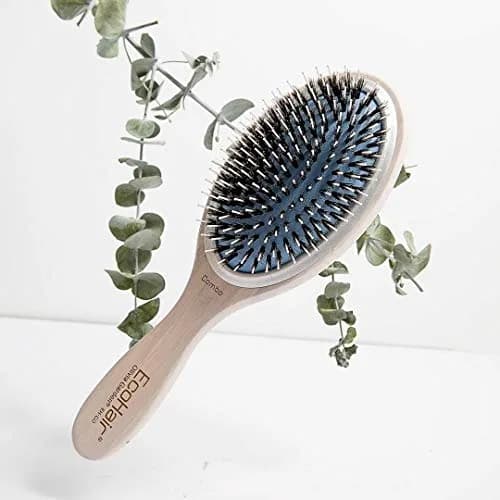 Olivia Garden EcoHair Paddle Bamboo Hair Brush, EH-CO, Combo | Handcrafted Bamboo Handle, Ionic Bristles, All Hair Types thumbnail 7