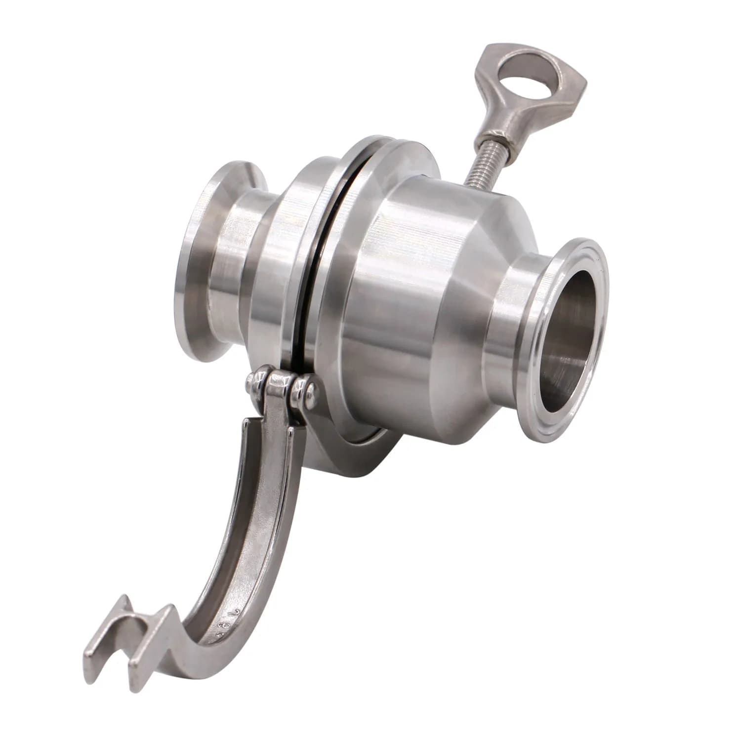 DERNORD Sanitary Check Valve 1 Inch Tri Clamp Style, 1.5" Ferrule Size, Stainless Steel 304 | Prevents Reverse Flow — 1.5 Inch