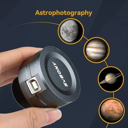 SVBONY SV105 Telescope Camera 1.25" IMX307 CMOS Color Eyepiece Camera | 2MP 1080p USB 2.0 for Astrophotography thumbnail 6