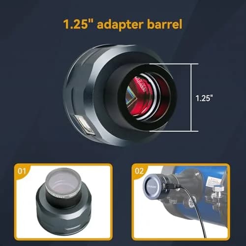 SVBONY SV105 Telescope Camera 1.25" IMX307 CMOS Color Eyepiece Camera | 2MP 1080p USB 2.0 for Astrophotography thumbnail 3