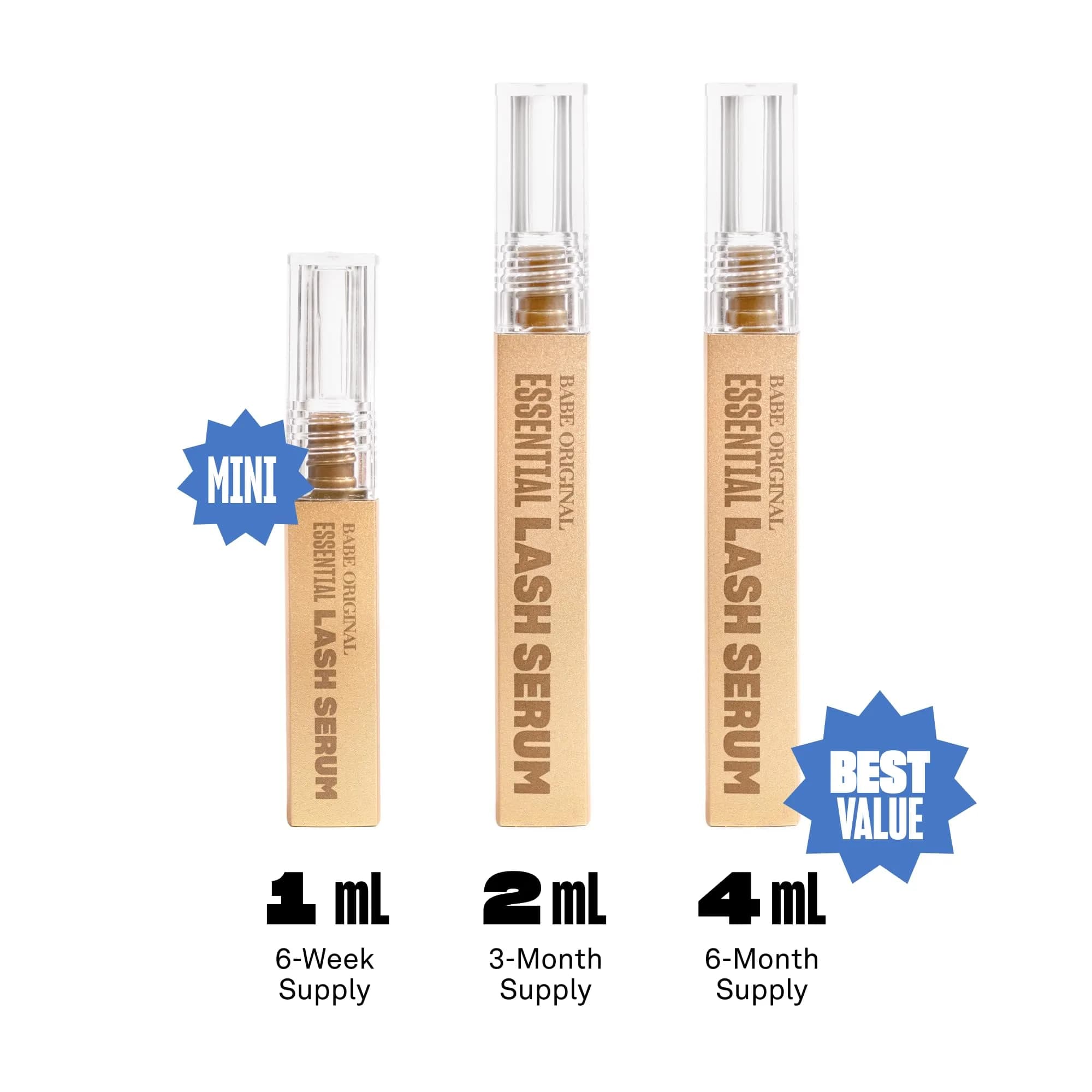 Babe Original Essential Lash Serum 1mL | Lash Enhancing Serum for Longer-Looking Lashes - view 5