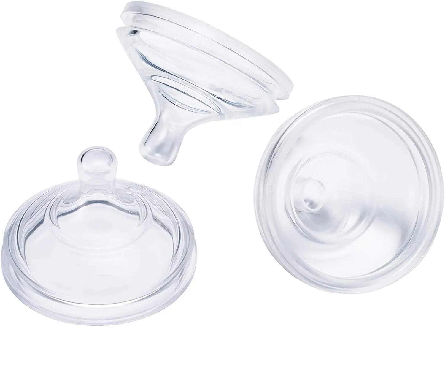Boon Nursh Silicone Baby Bottle Nipples Fast Flow 3 Count | Mimics Nature for Natural Feeding — Fast Flow