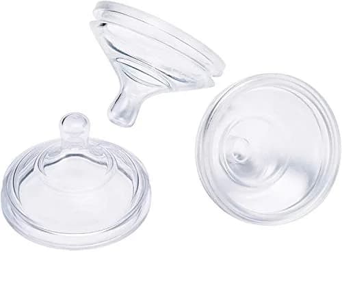 Boon Nursh Newborn Silicone Baby Bottle Nipples - Slow Flow, 3 Count | Mimics Natural Feeding thumbnail 1