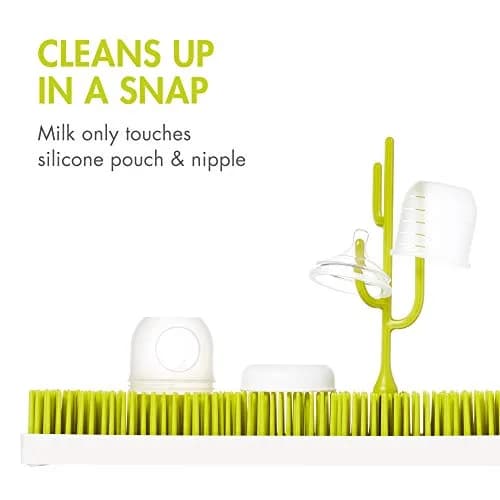 Boon Nursh Silicone Baby Bottle Nipples - Medium Flow, 3 Count | Natural Feel & Air-Free Design thumbnail 8