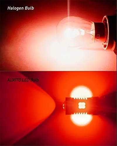 AUXITO Red 3157 LED Brake Light Bulbs Pack of 2 | Ultra Bright 700% Improved Visibility thumbnail 3