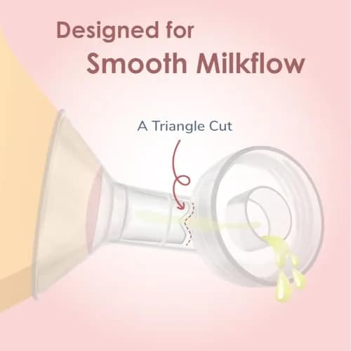 Maymom 19mm Flange Inserts for 24mm Shields | BPA-Free Silicone for Medela, Spectra, Willow, Momcozy (2-Pack, Semi-Clear) thumbnail 6