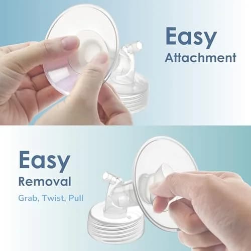 Maymom 19mm Flange Inserts for 24mm Shields | BPA-Free Silicone for Medela, Spectra, Willow, Momcozy (2-Pack, Semi-Clear) thumbnail 7