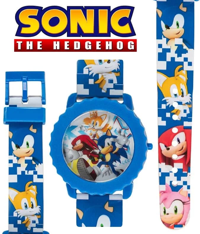 Accutime Sonic The Hedgehog Kids Digital Watch – Flashing LED Display, Adjustable Strap, for Ages 4+ thumbnail 4