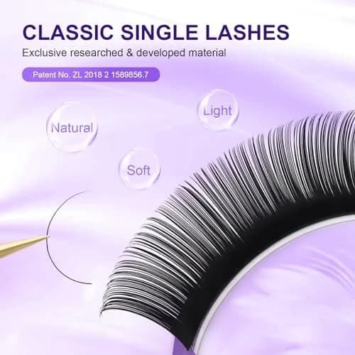 NAGARAKU Classic Individual Lash Extensions 0.07 C 9mm For Volume Fans | Handmade Faux Mink Lashes thumbnail 2